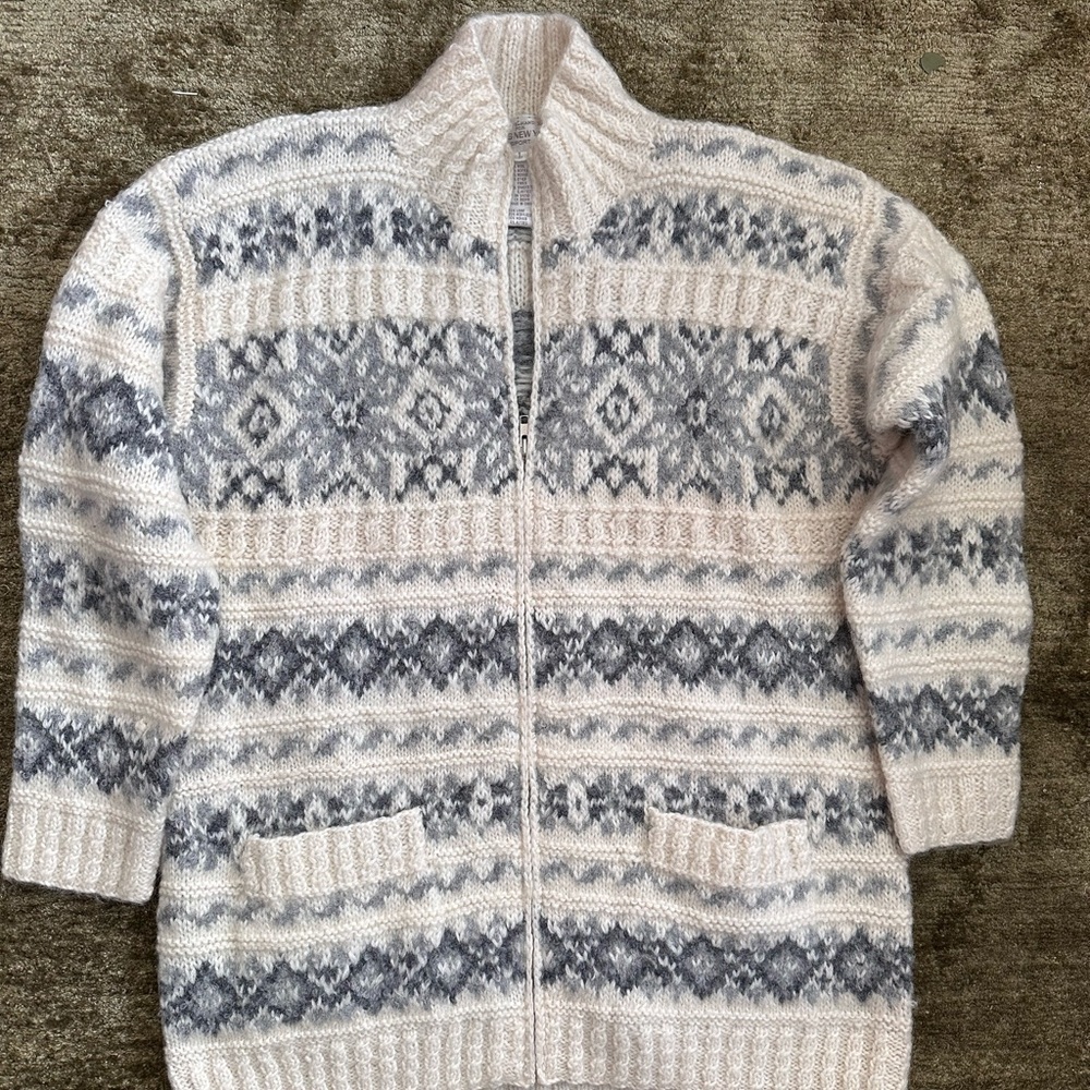 Jones New York Hand Knit Wool Sweater
